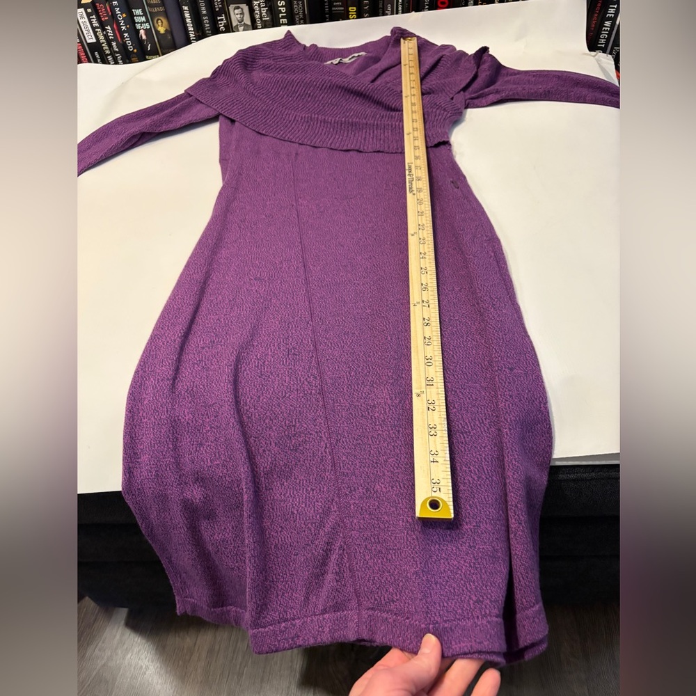 EUC Athleta Sochi Cowl Neck Sweater Vest | Purple (raspberry) | Size Medium - Picture 11 of 14
